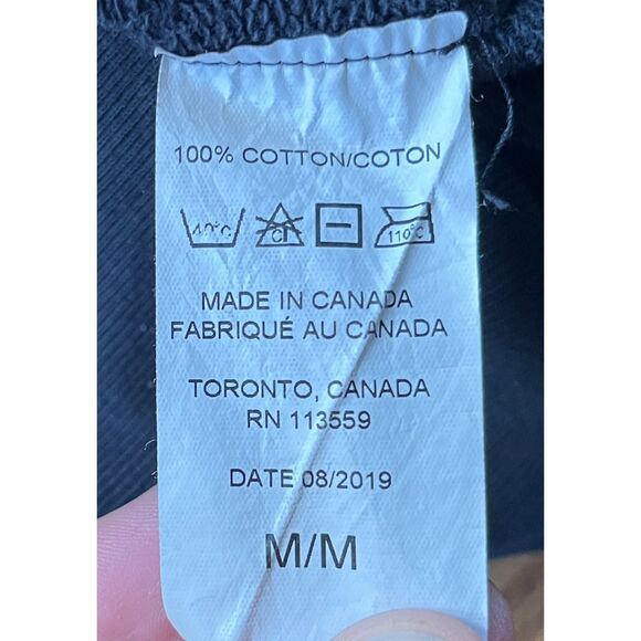 HIRO CLARK Black Pullover Sweatshirt Top Tee Mens Size Medium - Picture 5 of 10